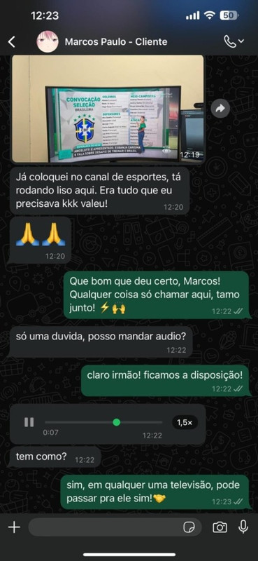 Feedback Cliente